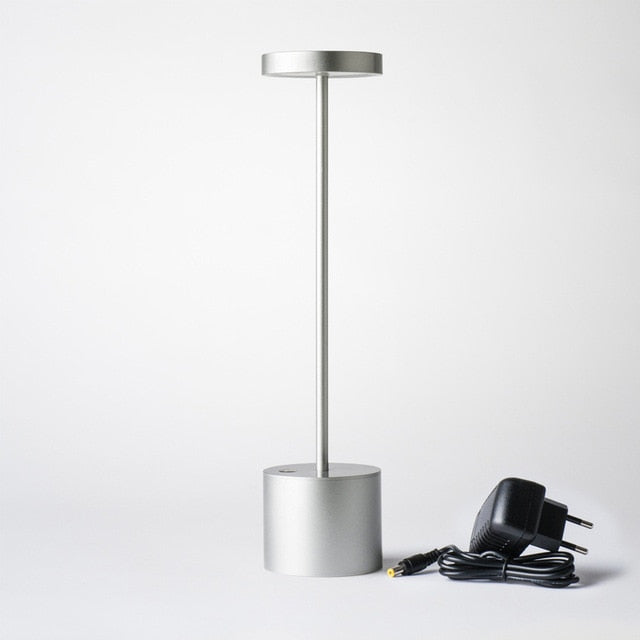Table Lamp Aluminium 34.0 cm Gold Wireless Rechargeable Patio Bedroom Dimmable LED Indoor Outdoor Lighting | Thomler