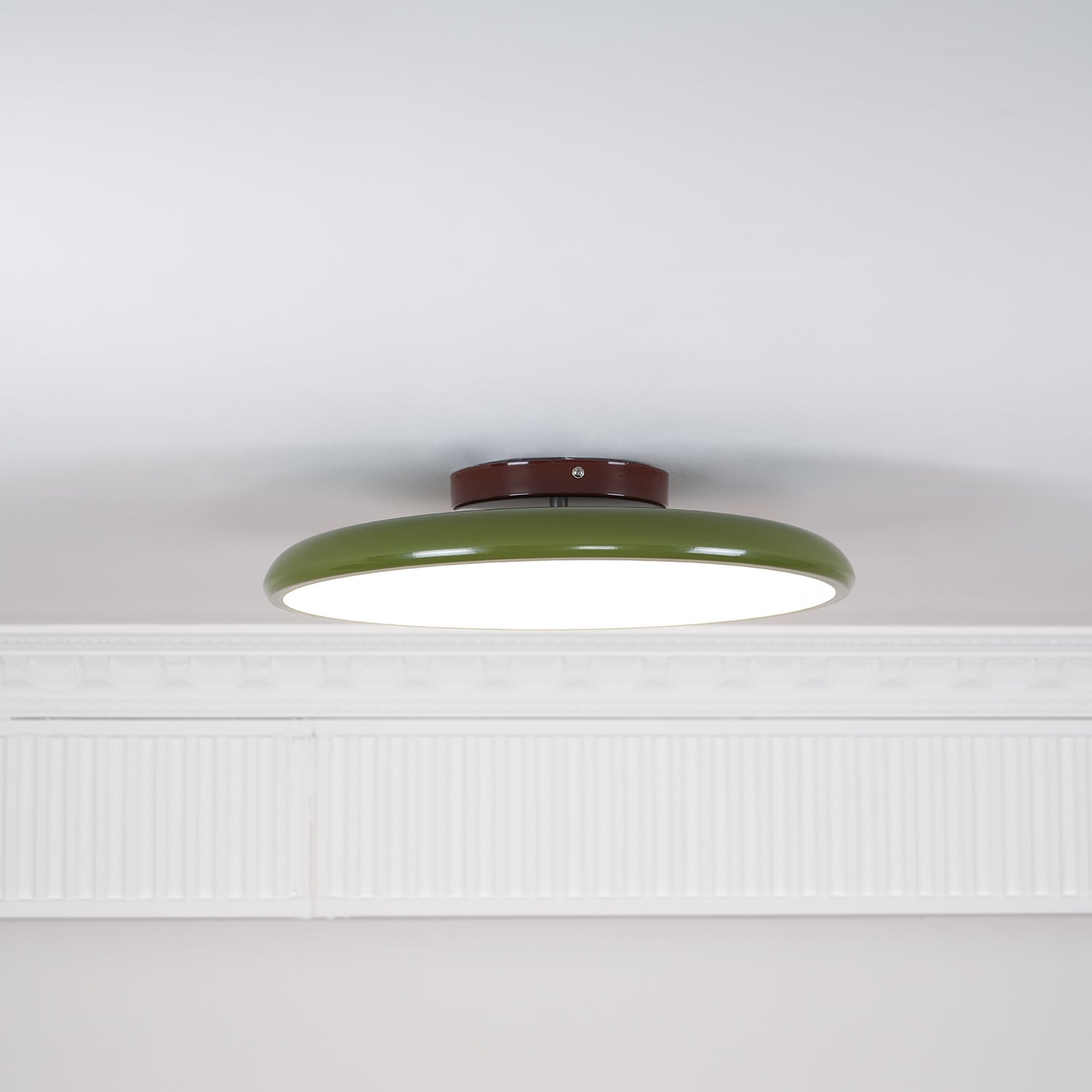 Adjustable Flush Mount LED Ceiling Light with Remote Dimmer for Bedroom Living Room Dining Room | Modern Round Acrylic Fixture Hardwired | Thomler