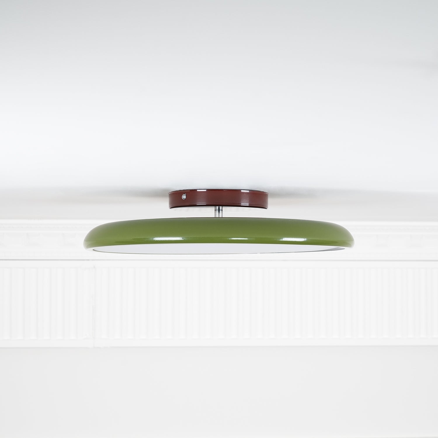 Adjustable Flush Mount LED Ceiling Light with Remote Dimmer for Bedroom Living Room Dining Room | Modern Round Acrylic Fixture Hardwired | Thomler