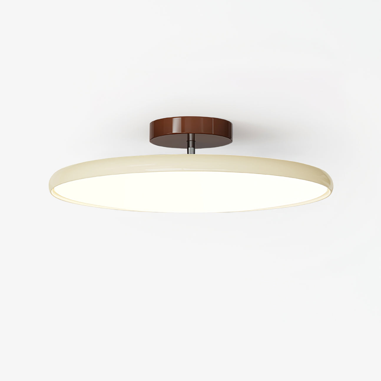 Adjustable Flush Mount LED Ceiling Light with Remote Dimmer for Bedroom Living Room Dining Room | Modern Round Acrylic Fixture Hardwired | Thomler