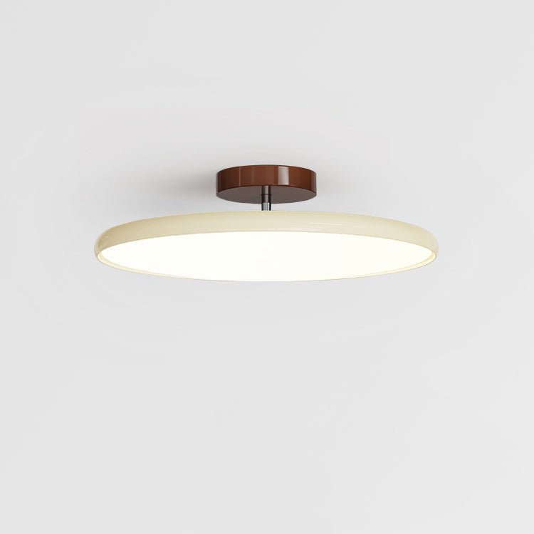 Adjustable Flush Mount LED Ceiling Light with Remote Dimmer for Bedroom Living Room Dining Room | Modern Round Acrylic Fixture Hardwired | Thomler
