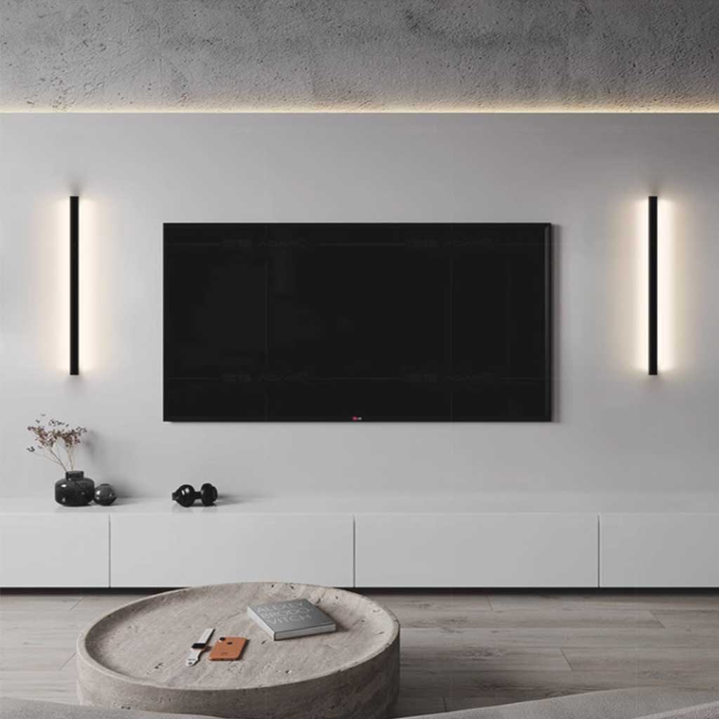 Wall Light Aluminum Linear LED 23.6 in Dimmable Black White Bedroom Living Room Modern Minimalist Bar Sconce | Thomler