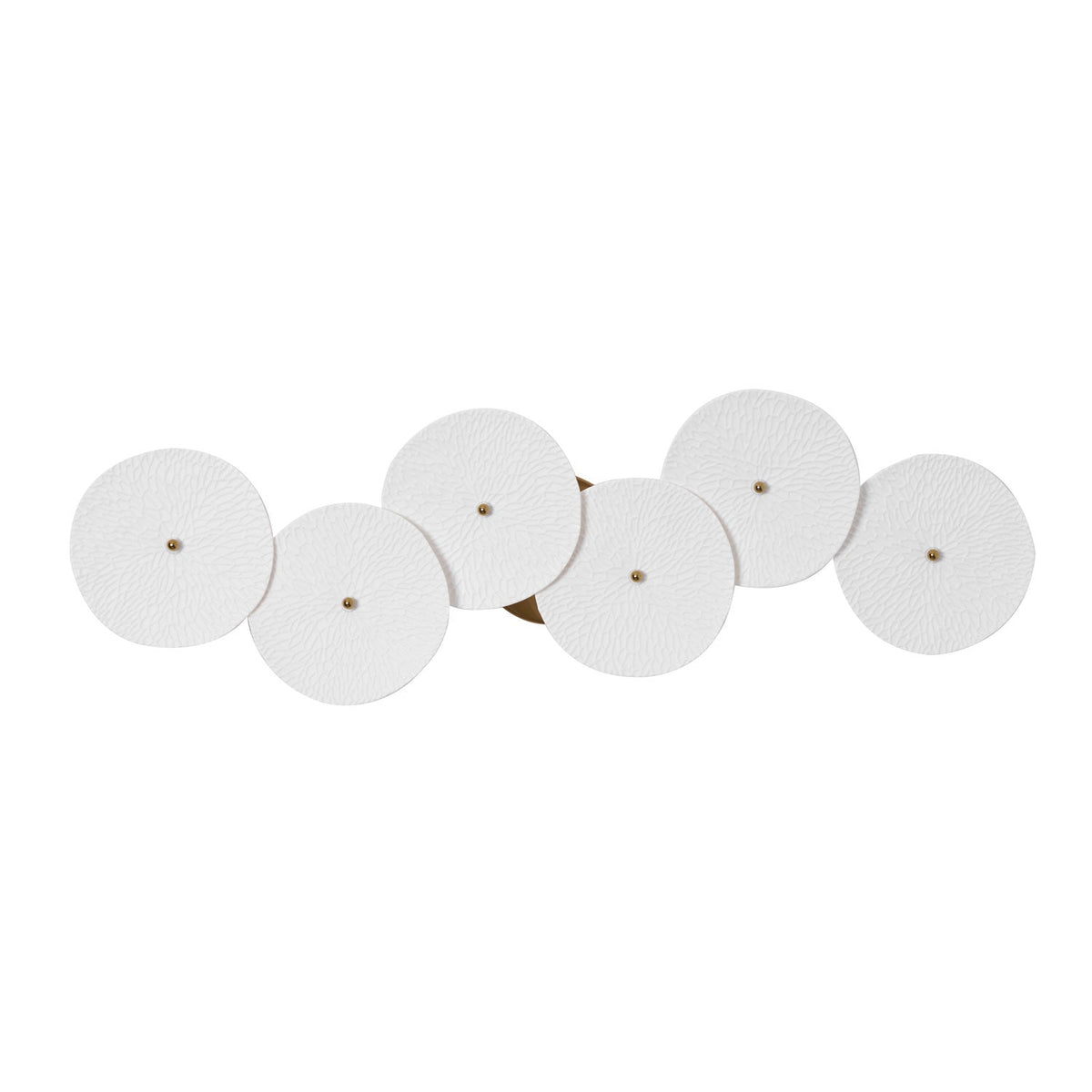 Ceramic Petal Wall Sconce – Floral LED Light with Gold Metal Accents for Hallway, Bedroom & Living Room Decor | Thomler