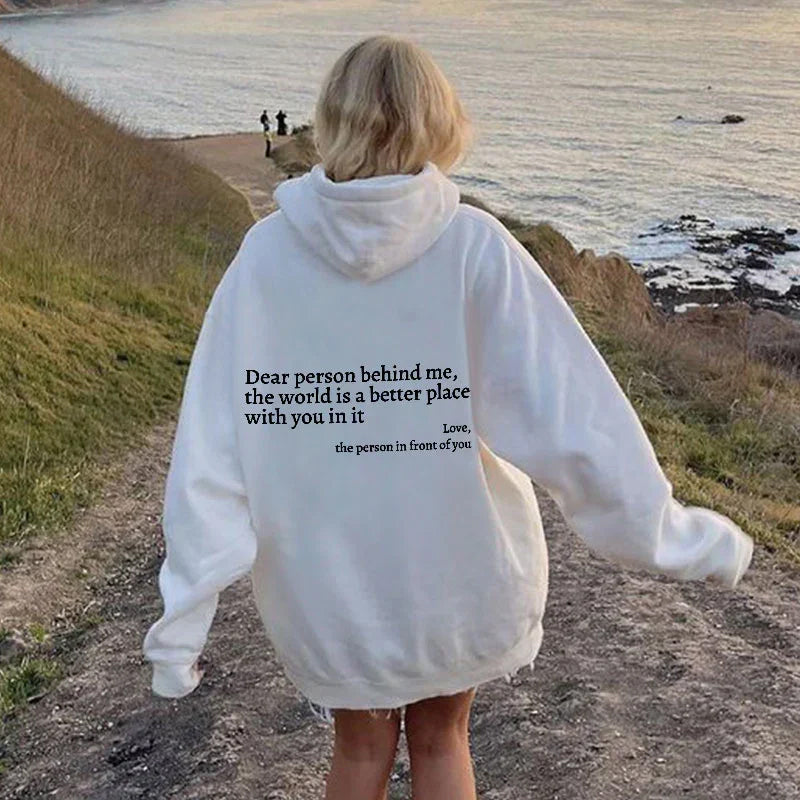 Motivational Message Pullover Hoodie Soft Cotton Blend Unisex Sweatshirt for Casual Everyday Wear | Thomler