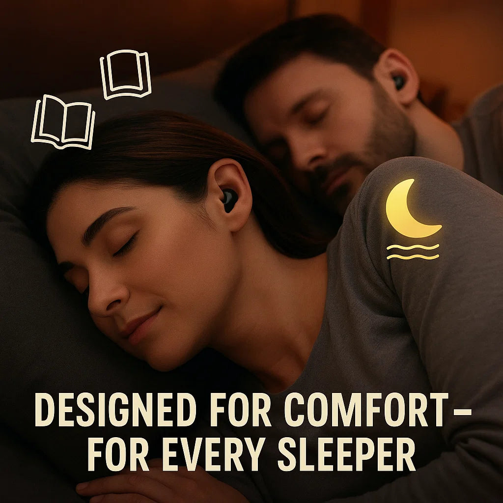 Sleep Earbuds for Side Sleepers – Ultra-Thin Wireless Bluetooth Headphones for Restful Sleep, Workouts & Relaxation | Thomler