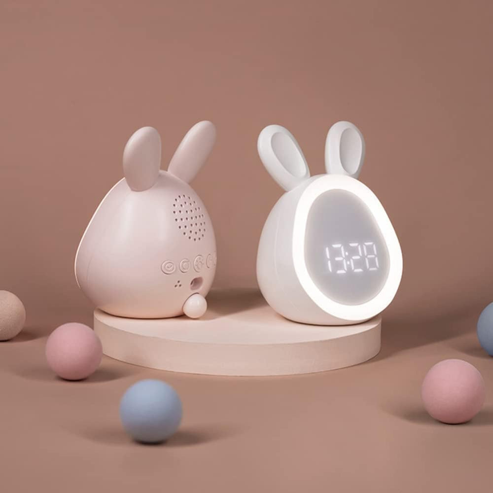Bunny Wake-Up Clock with Color-Changing Night Light for Kids – Silent Operation | Thomler