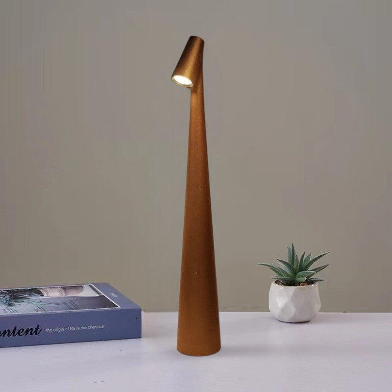 Table Lamp Aluminium 35.6 cm Cordless Warm White 3000K Dining Table Reading Light Wireless Bedside Lamp | Thomler