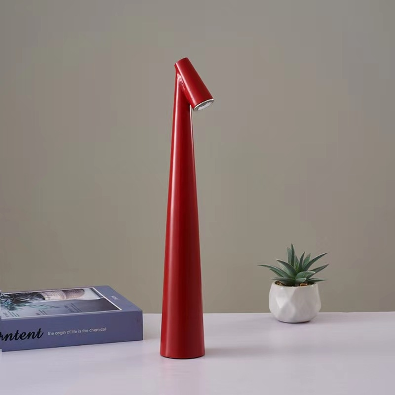 Table Lamp Aluminium 35.6 cm Cordless Warm White 3000K Dining Table Reading Light Wireless Bedside Lamp | Thomler