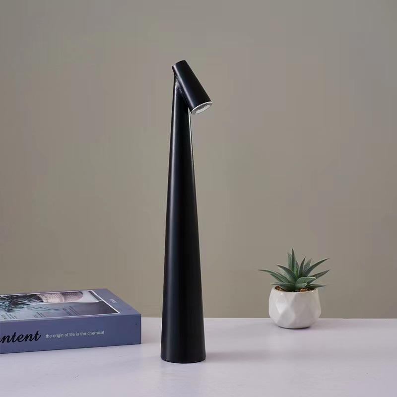 Table Lamp Aluminium 35.6 cm Cordless Warm White 3000K Dining Table Reading Light Wireless Bedside Lamp | Thomler