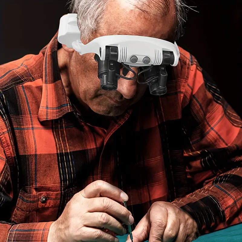 LED Magnifying Glasses with Adjustable Lenses for Precision Work & Hobbies | Thomler