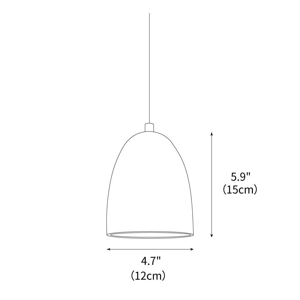 Pendant Light Travertine 4.7 in Diameter 5.9 in Height Adjustable Indoor Dining Room Kitchen Island Lighting | Thomler