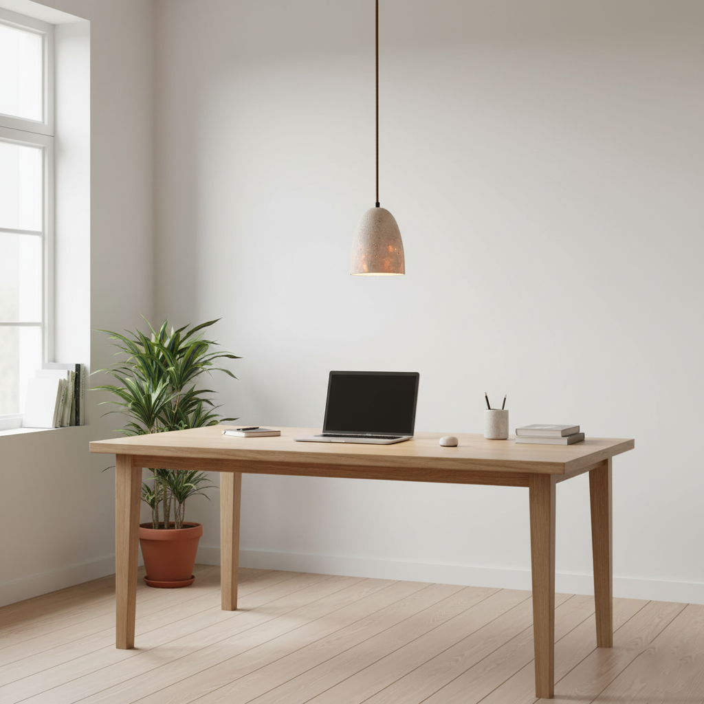 Pendant Light Travertine 4.7 in Diameter 5.9 in Height Adjustable Indoor Dining Room Kitchen Island Lighting | Thomler