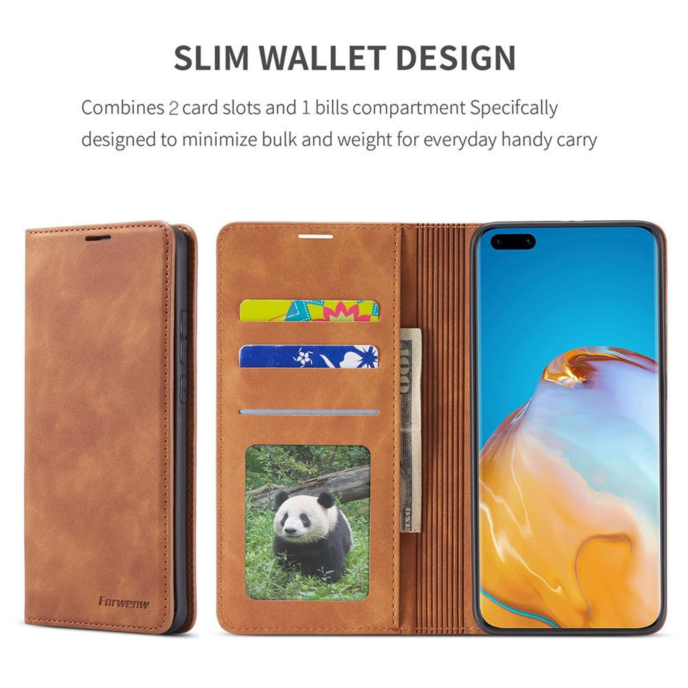 Premium Leather Flip Wallet Case for Huawei P20, P30, P40, Mate 20 & Mate 30 Series – Magnetic Closure, Card Slots, Scratch Protection | Thomler