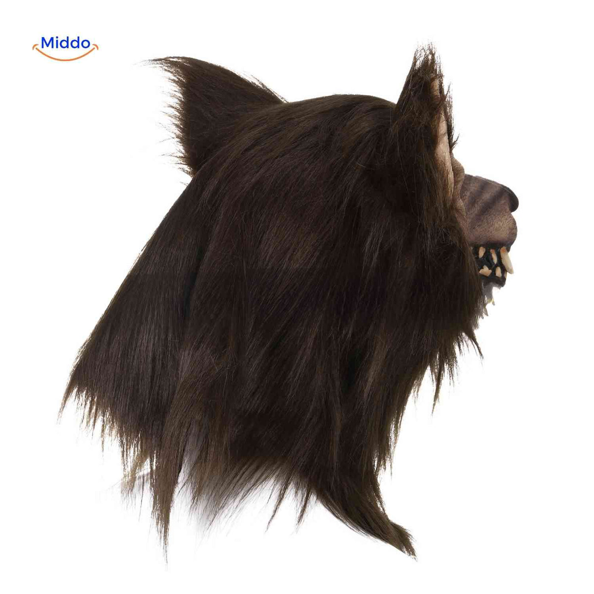 Werewolf Head Mask with Glow Effect – Realistic Latex Horror Mask for Halloween Parties Costume Events Cosplay & Scary Decorations | Thomler