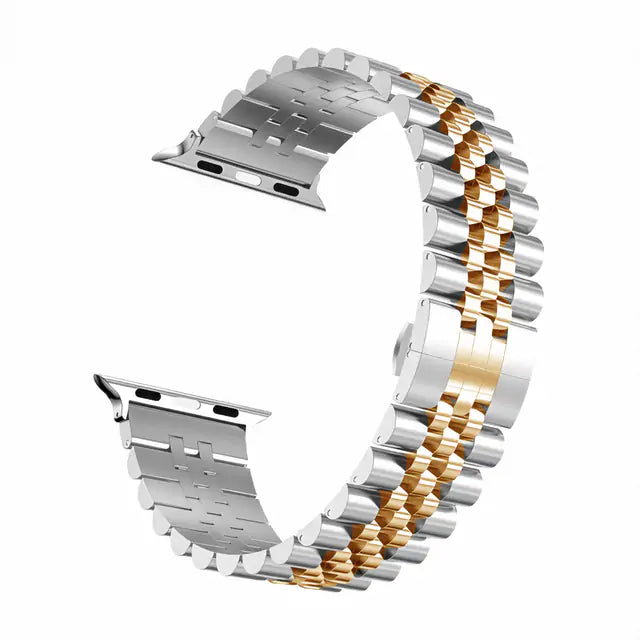 Stainless Steel Watch Band for Apple Watch – Adjustable Metal Link Strap, Premium Quality Wristband for Men & Women | Thomler