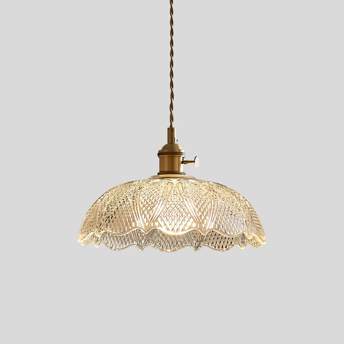 Pendant Light Glass Bronze Adjustable Cable Transparent Dining Room Kitchen Island Hanging Ceiling Lamp | Thomler
