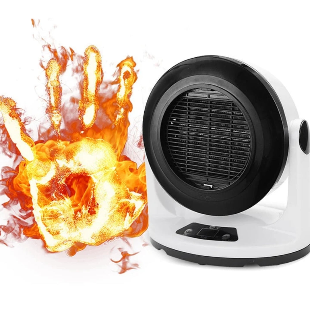 Compact Ceramic Space Heater with Remote Control for Home & Office | Thomler