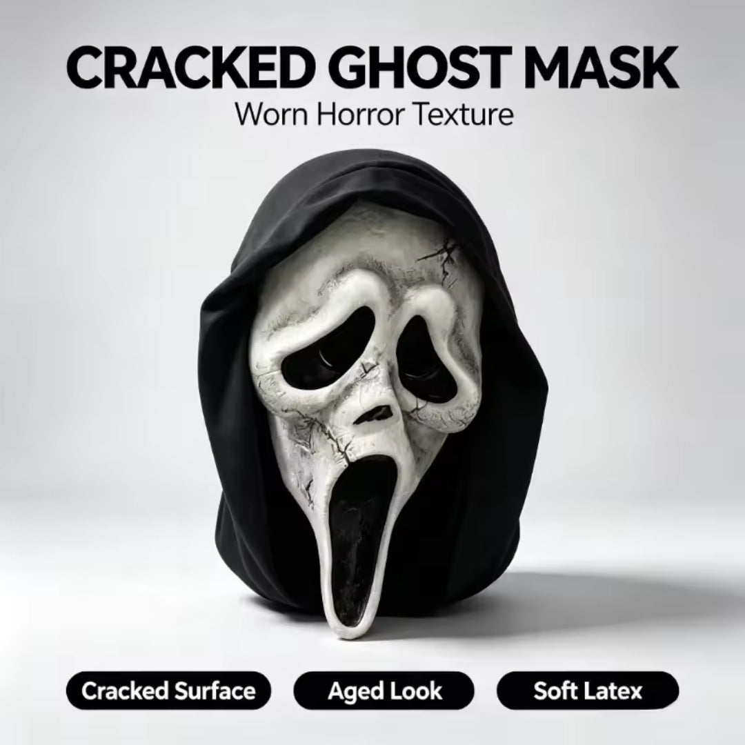 Phantom Face Horror Mask – Chilling Costume Accessory for Halloween Parties & Cosplay Events | Thomler