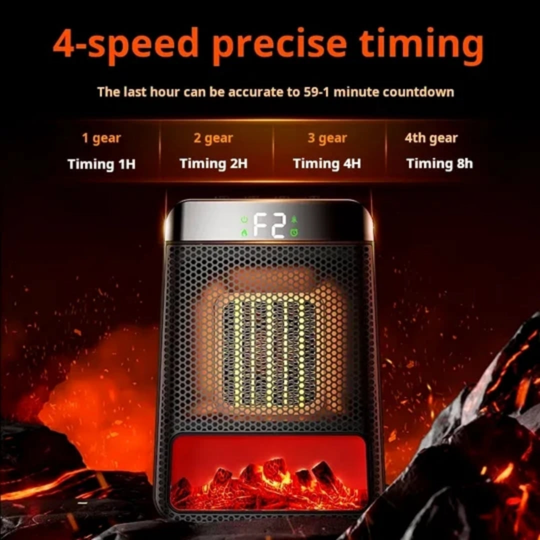 Portable Space Heater – Fast Ceramic Heating for Bedroom, Office & Living Spaces | Compact Desktop Warmer | Energy-Efficient Personal Heater | Thomler