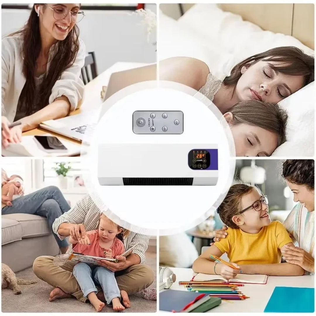 Wall-Mount Fan Heater with Remote Control and Adjustable Thermostat | Thomler