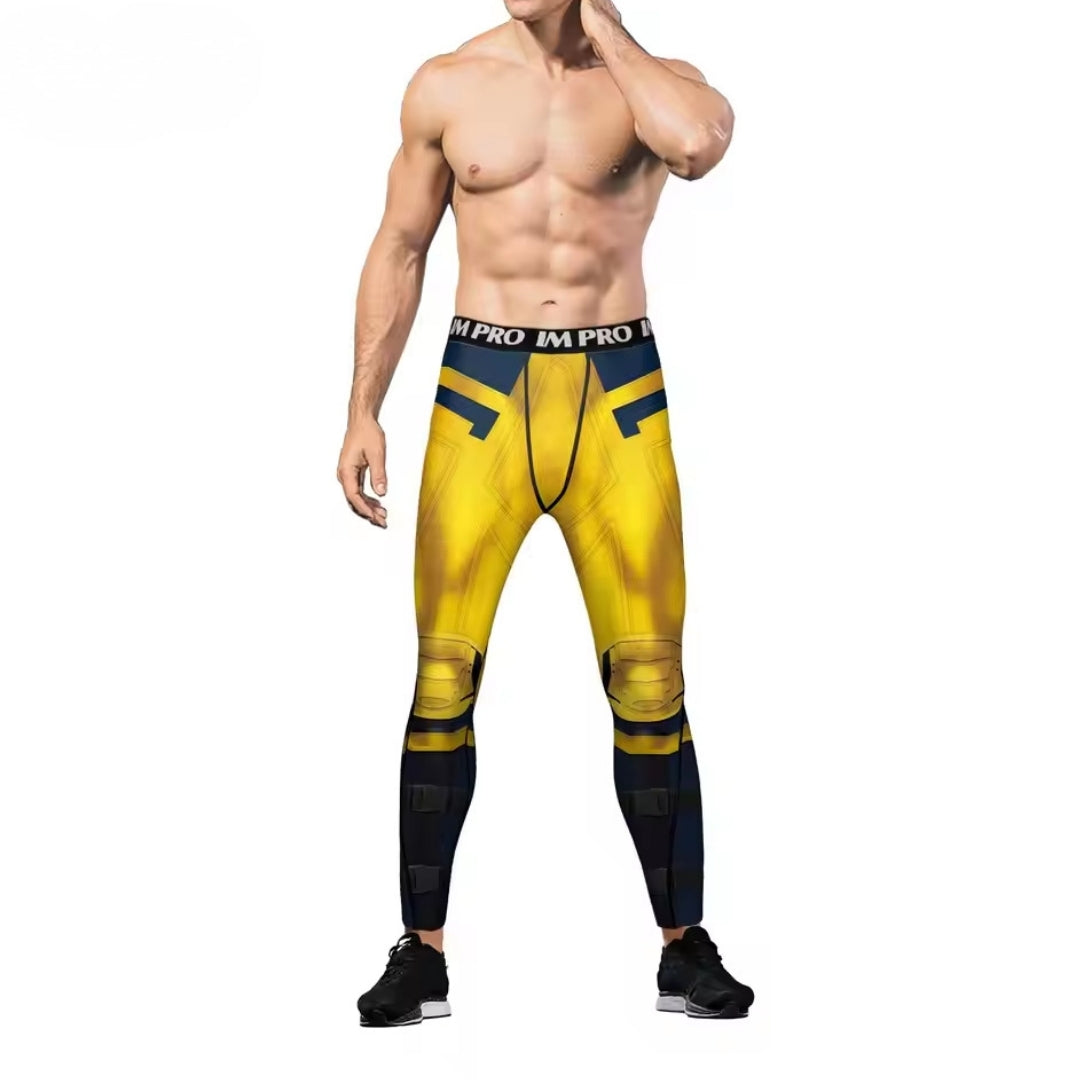 X-Men Logan Muscle Jumpsuit Costume Set with 3D Graphics for Cosplay & Halloween | Thomler