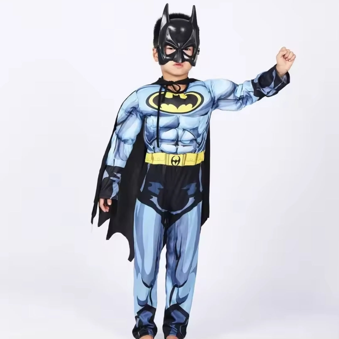 Caped Crusader Hero Outfit for Kids – Full Costume Set with Mask & Cape | Thomler