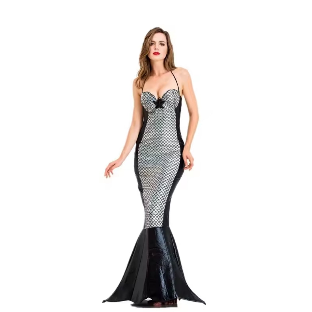 Fantasy Ocean Princess Costume Dress – Flowing Tail Design for Halloween & Cosplay Events | Thomler