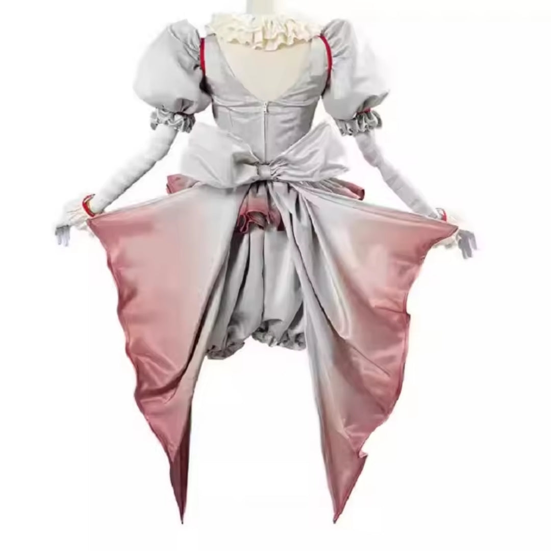 Women's Creepy Circus Clown Outfit – Two-Piece Terror Costume for Halloween & Cosplay | Thomler