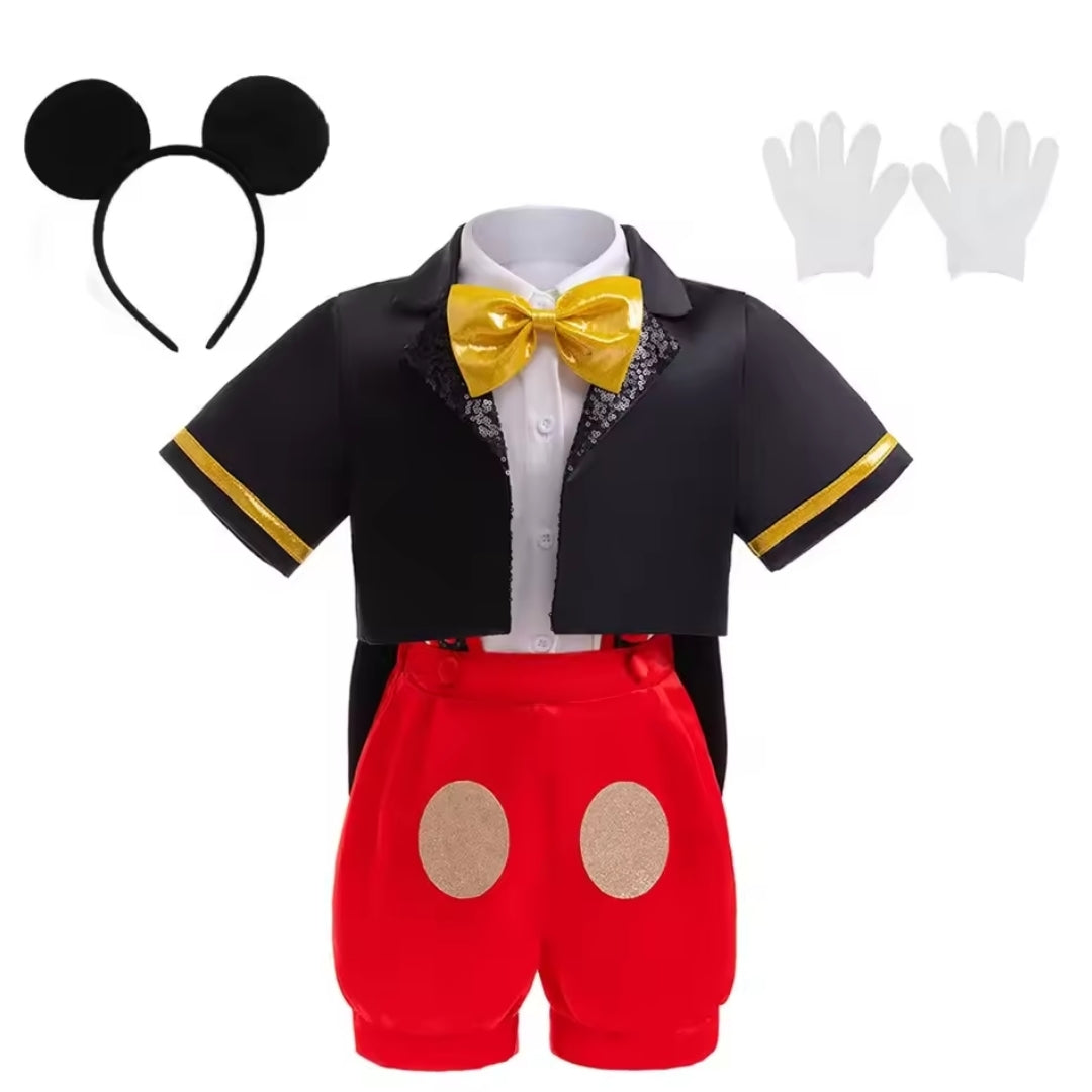 Kids Mickey & Minnie Halloween Costume Set – Polka Dot Dress & Cartoon Character Outfits for Boys & Girls | Thomler