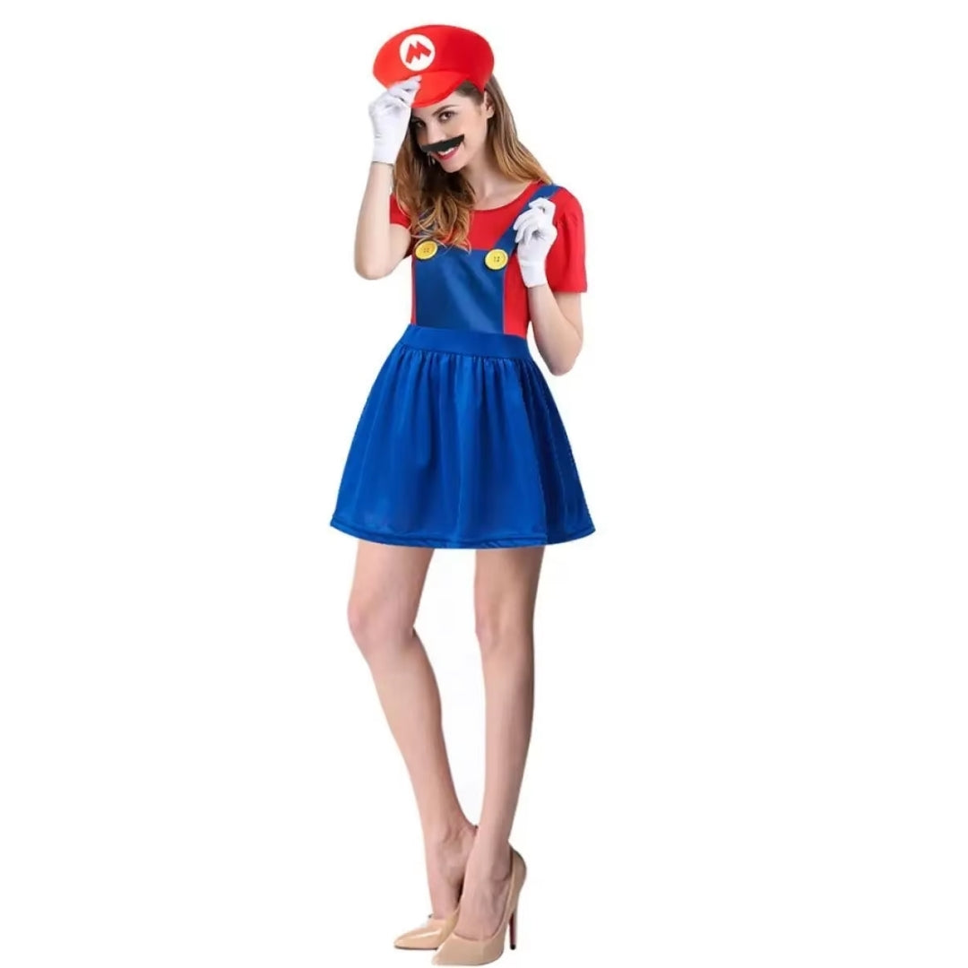 Video Game Plumber Brothers Costume Set for Halloween & Cosplay – Adult Men & Women | Thomler