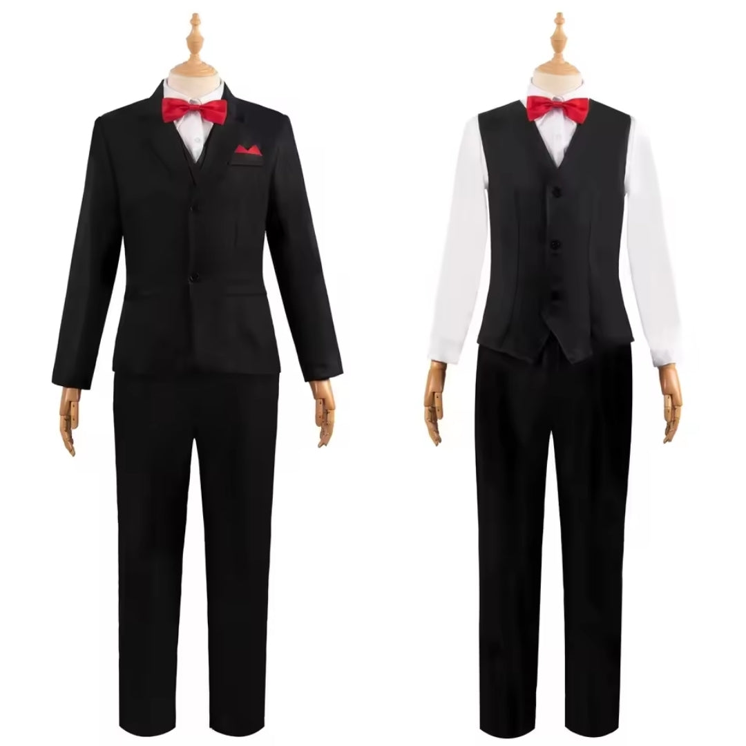 Saw-Inspired Billy Puppet Horror Costume Set with Mask for Adults | Thomler