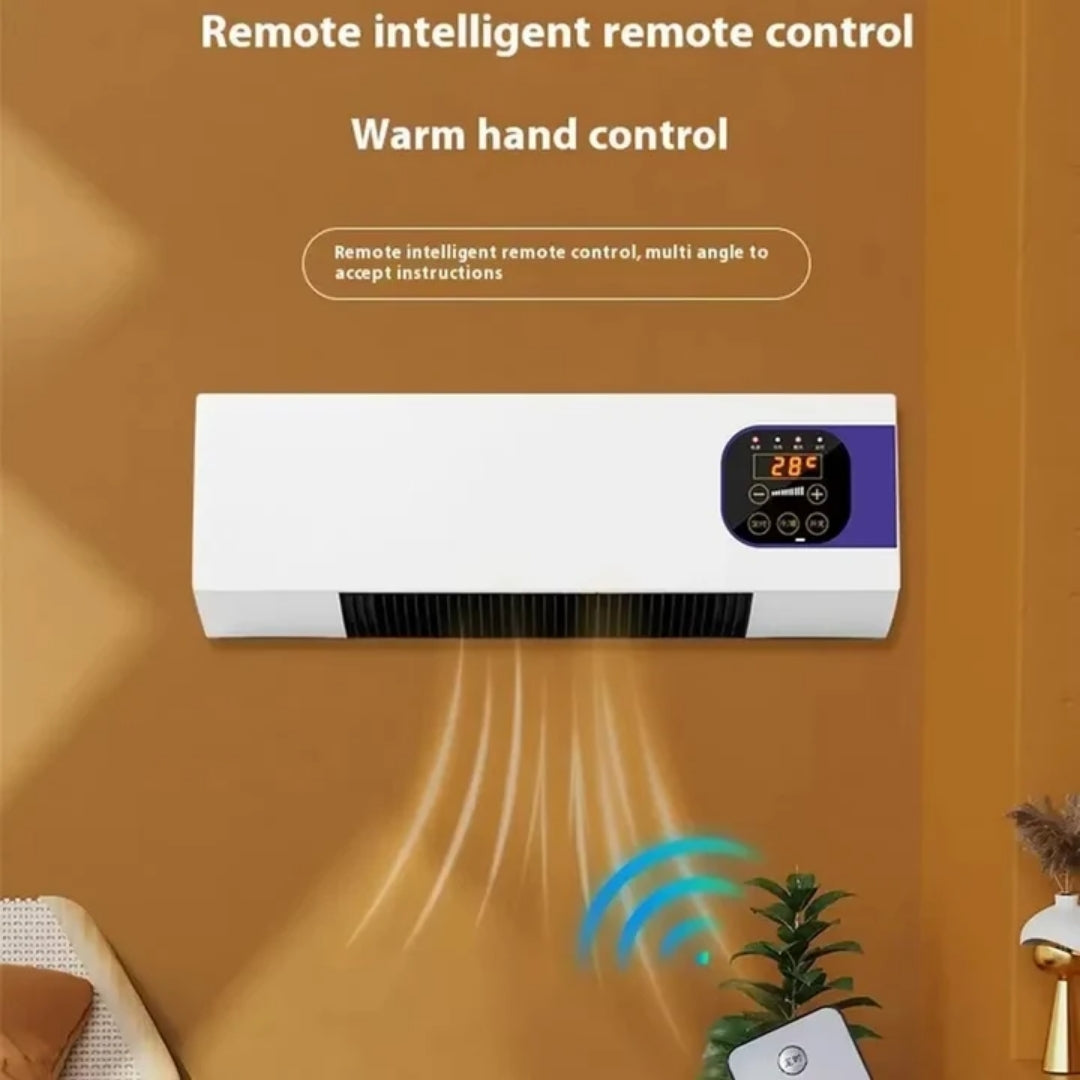 Wall-Mount Fan Heater with Remote Control and Adjustable Thermostat | Thomler
