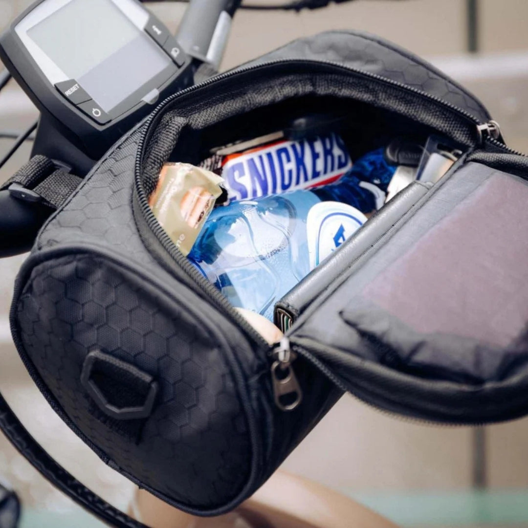 Bike Handlebar Bag with Clear Phone Pouch – Waterproof Bicycle Storage for Commuting & Navigation | Thomler