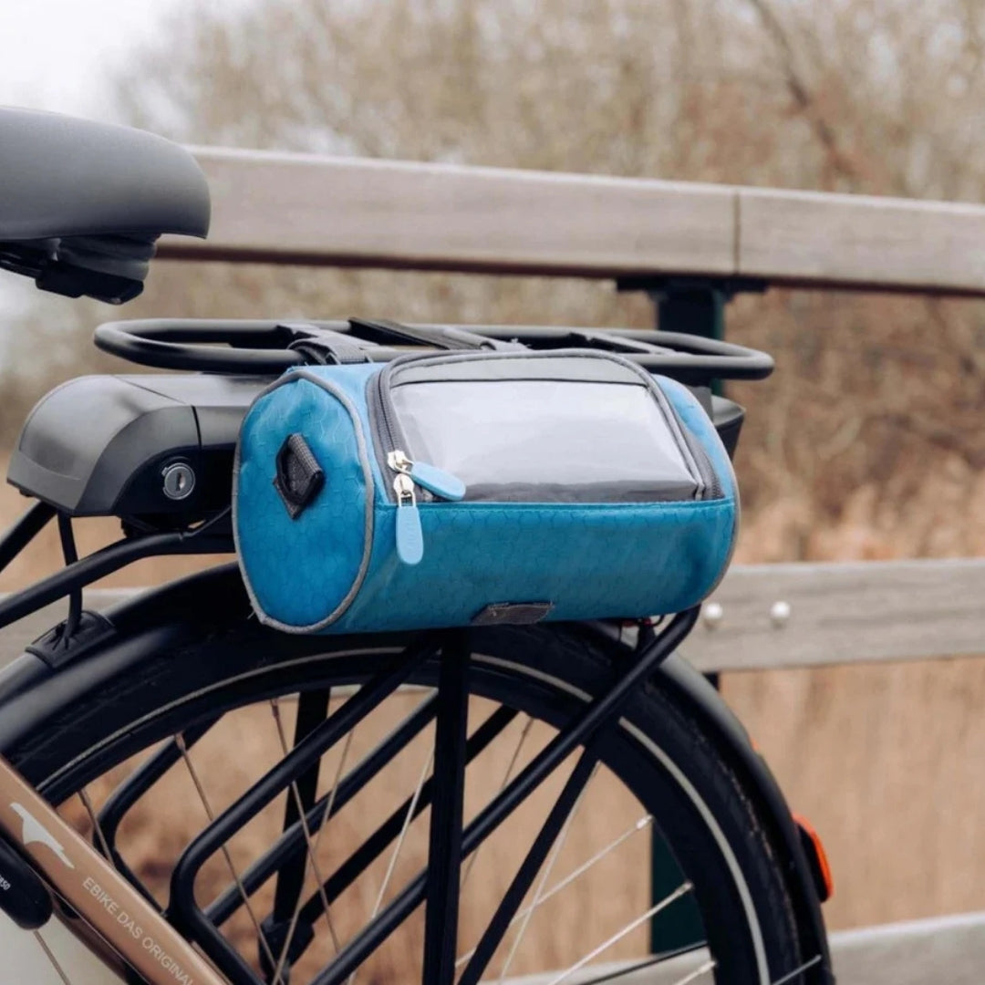 Handlebar Bike Bag with Clear Touch Window – Waterproof Phone Pouch for Cycling, Navigation & Essentials Storage | Thomler