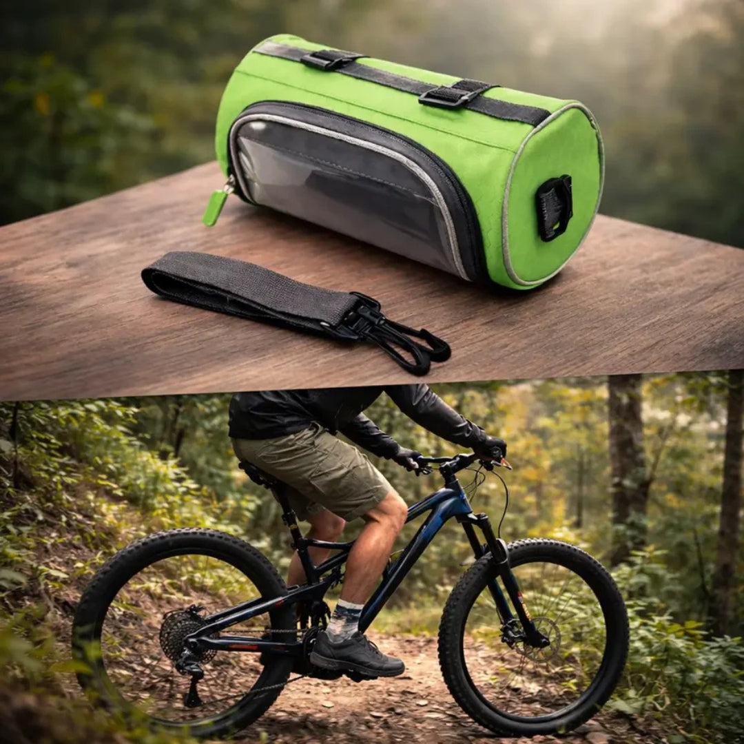 Bike Handlebar Bag with Clear Phone Pouch – Waterproof Bicycle Storage for Commuting & Navigation | Thomler