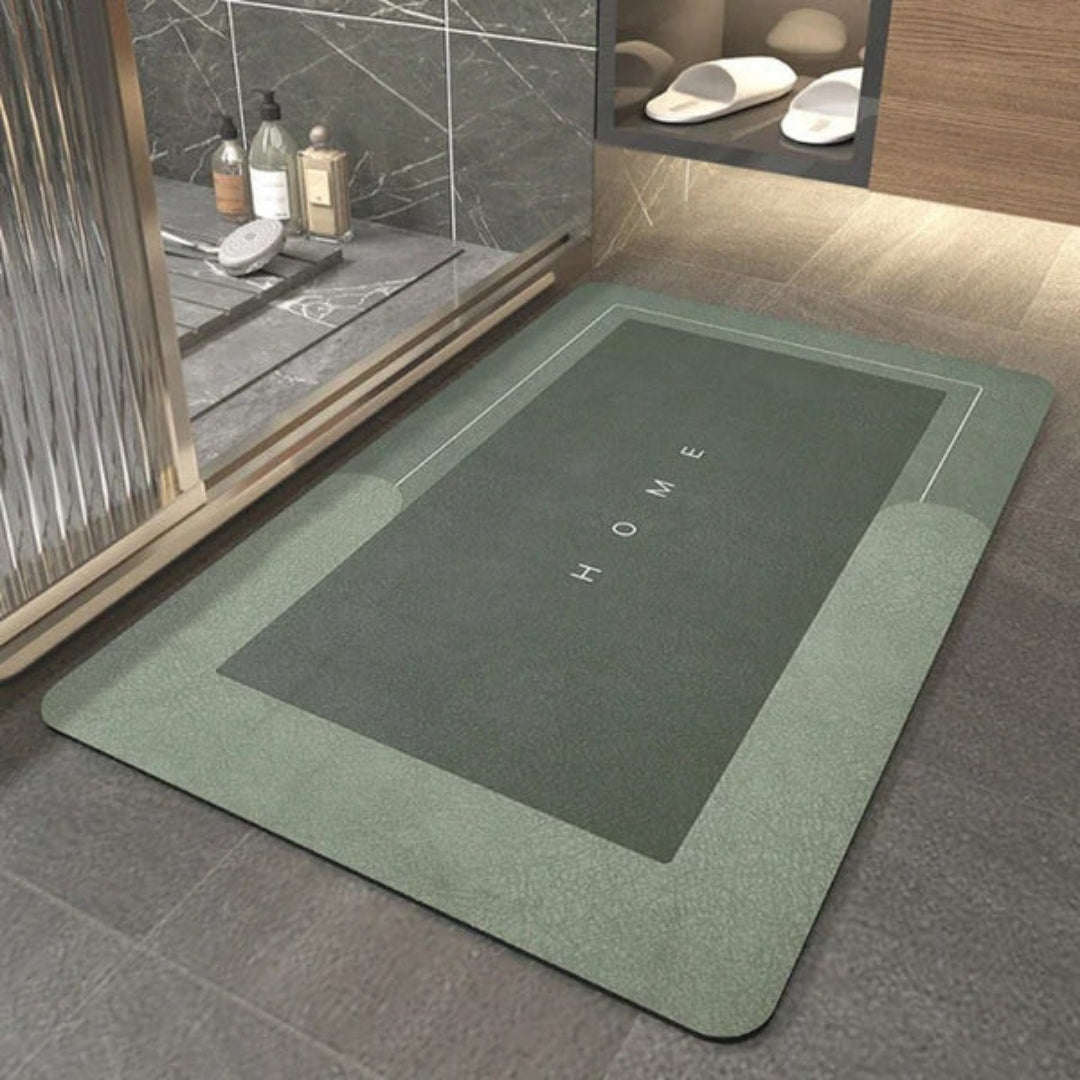 Non-Slip Quick-Dry Bath Mat Absorbent Bathroom Rug for Shower Floor Kitchen Entryway Soft PVC Microfiber Bedroom Laundry Room | Thomler