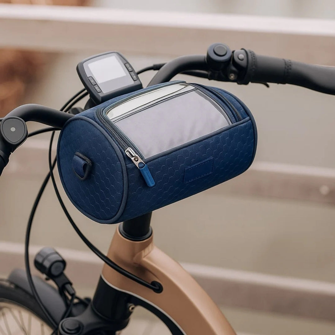 Bike Handlebar Bag with Clear Phone Pouch – Waterproof Bicycle Storage for Commuting & Navigation | Thomler