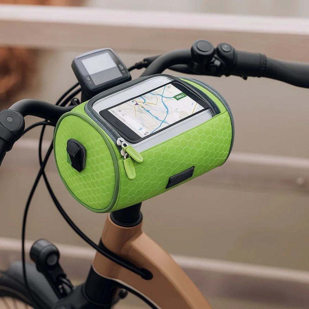 Bike Handlebar Bag with Clear Phone Pouch – Waterproof Bicycle Storage for Commuting & Navigation | Thomler