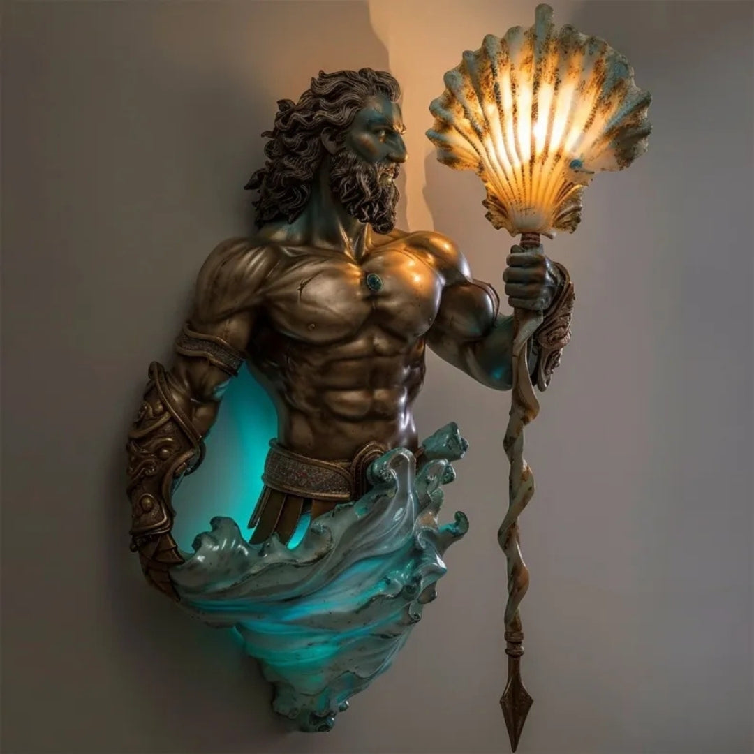 Sculptural Mythological Wall Sconce with Warm Ambient Glow for Living Room & Bedroom Decor | Thomler