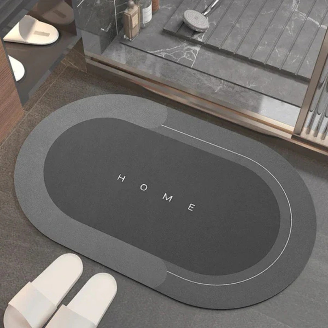 Non-Slip Quick-Dry Bath Mat Absorbent Bathroom Rug for Shower Floor Kitchen Entryway Soft PVC Microfiber Bedroom Laundry Room | Thomler