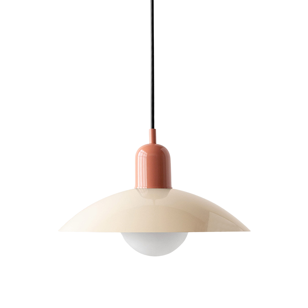 Pendant Light Iron 32.0 cm Black White Dining Room Kitchen Island Scandinavian Hanging Ceiling Lamp | Thomler