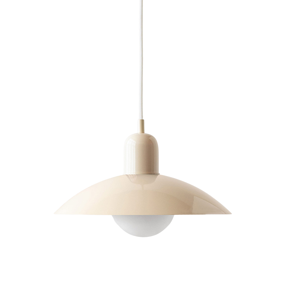 Pendant Light Iron 32.0 cm Black White Dining Room Kitchen Island Scandinavian Hanging Ceiling Lamp | Thomler