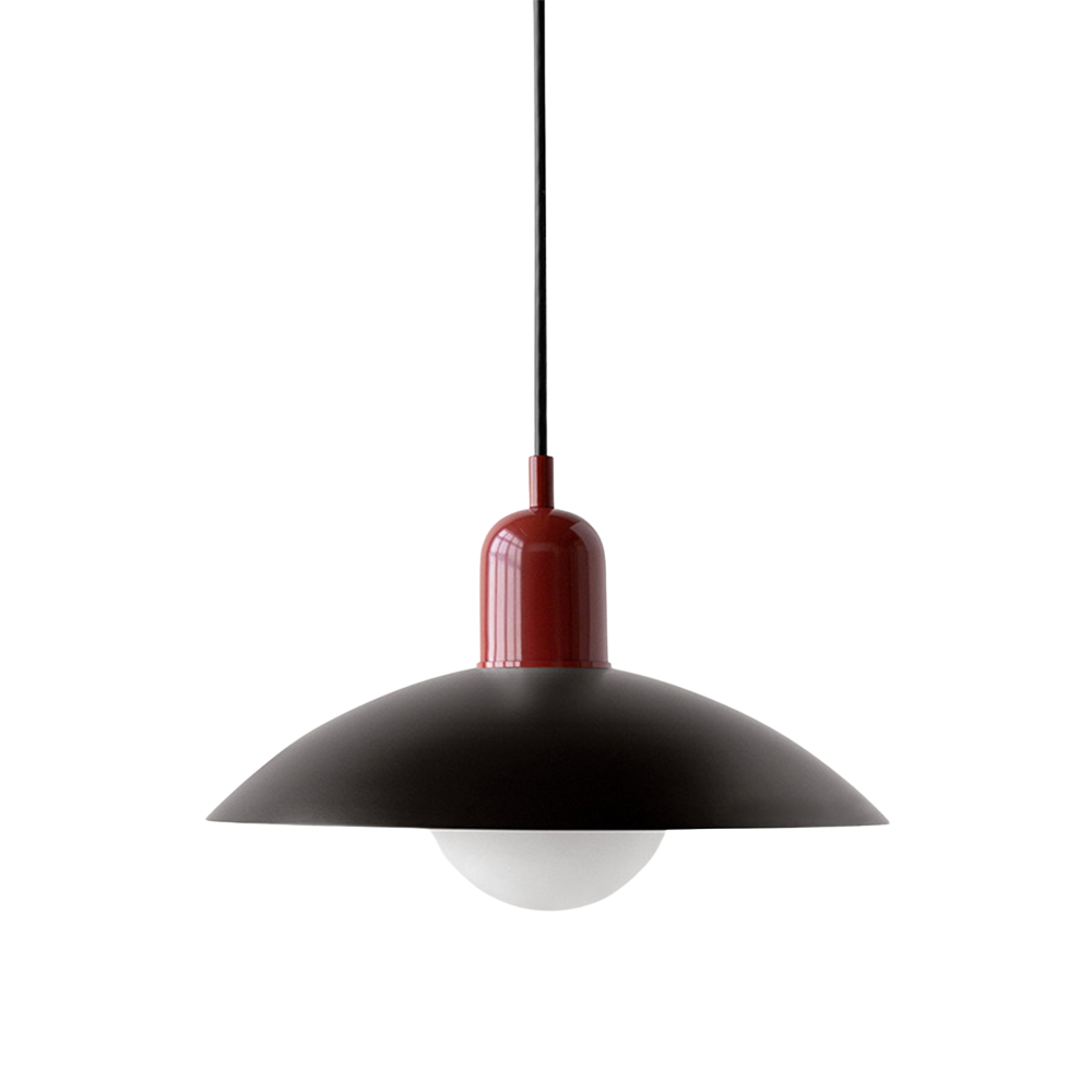 Pendant Light Iron 32.0 cm Black White Dining Room Kitchen Island Scandinavian Hanging Ceiling Lamp | Thomler