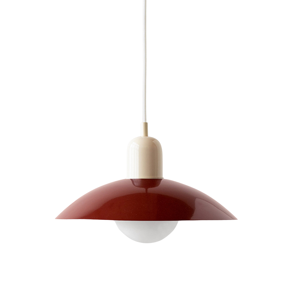 Pendant Light Iron 32.0 cm Black White Dining Room Kitchen Island Scandinavian Hanging Ceiling Lamp | Thomler