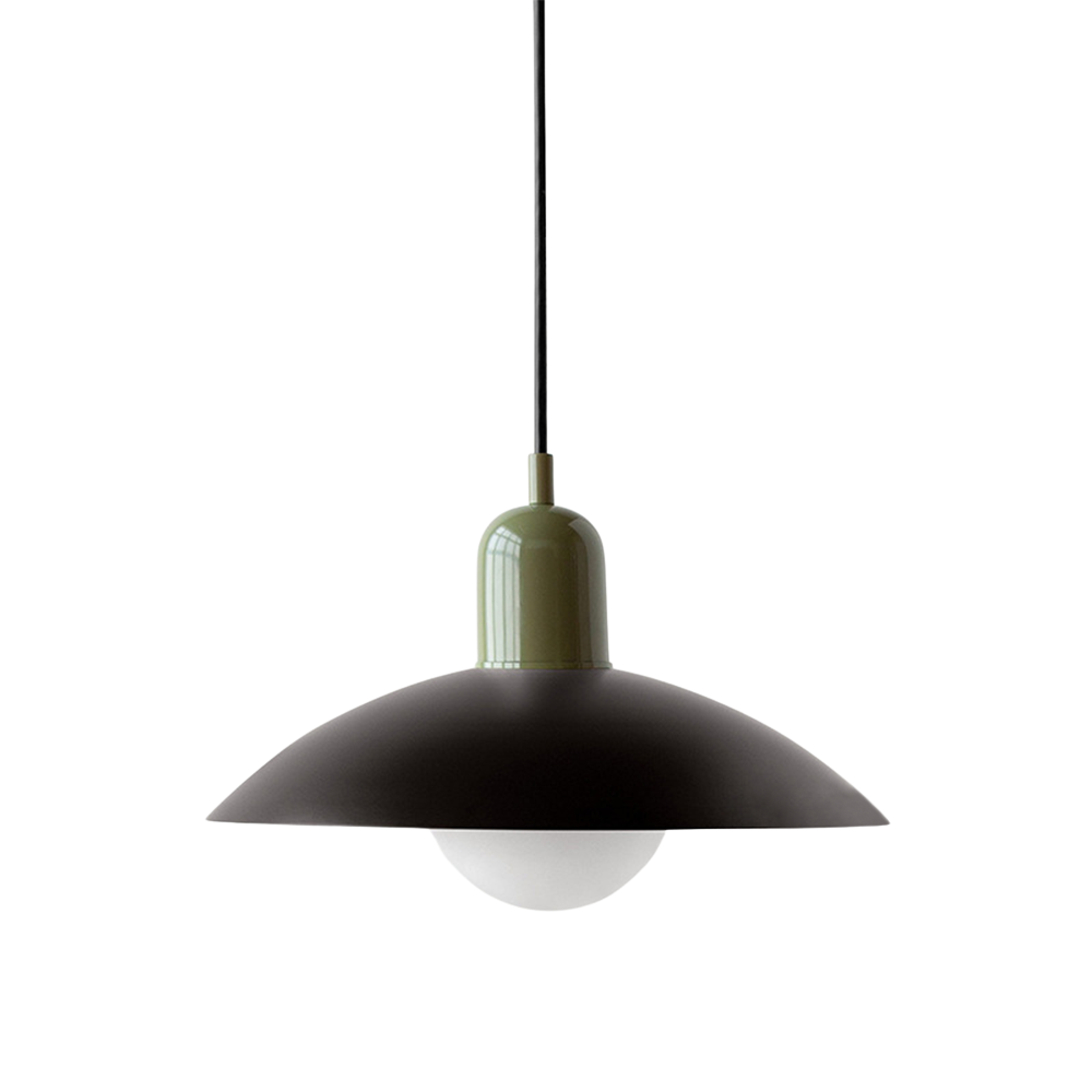 Pendant Light Iron 32.0 cm Black White Dining Room Kitchen Island Scandinavian Hanging Ceiling Lamp | Thomler