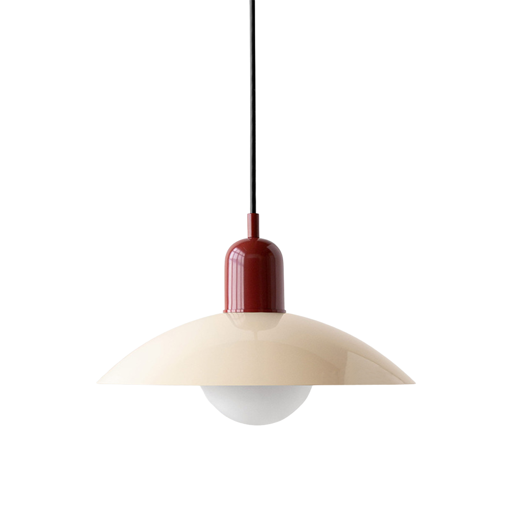 Pendant Light Iron 32.0 cm Black White Dining Room Kitchen Island Scandinavian Hanging Ceiling Lamp | Thomler