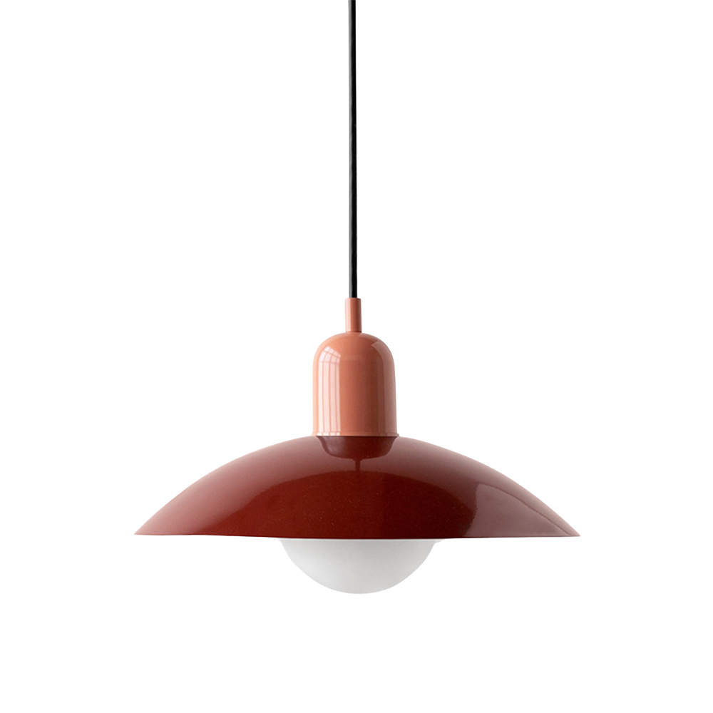 Pendant Light Iron 32.0 cm Black White Dining Room Kitchen Island Scandinavian Hanging Ceiling Lamp | Thomler