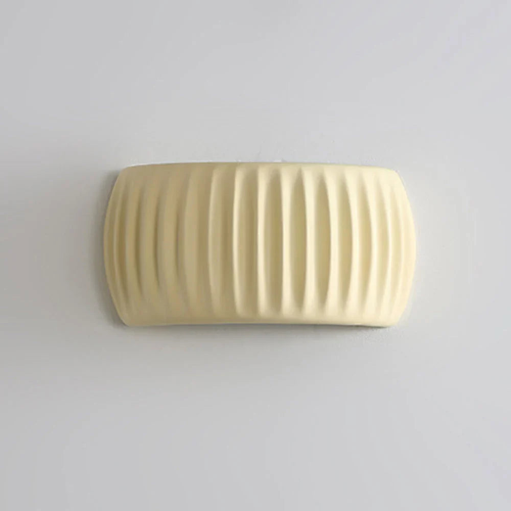 Wall Lamp Resin 9.5 in Soft Cream Indoor Bedroom Hallway Accent Lighting Modern Minimalist | Thomler