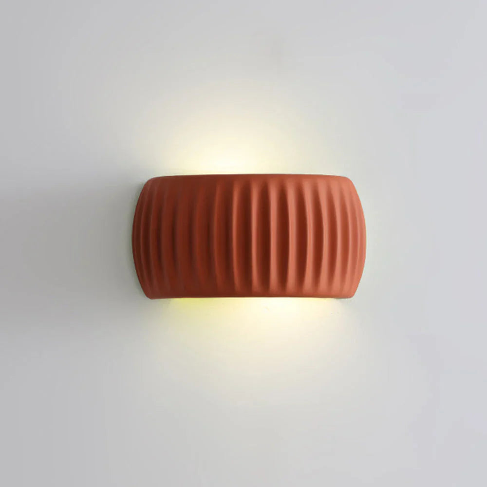 Wall Lamp Resin 9.5 in Soft Cream Indoor Bedroom Hallway Accent Lighting Modern Minimalist | Thomler