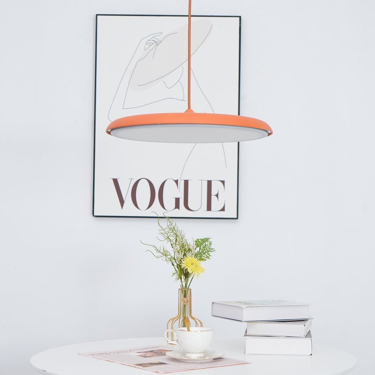 Modern Metal Dome Pendant Light with Adjustable Cord – Soft Pastel Finish for Kitchen & Living Room | Thomler